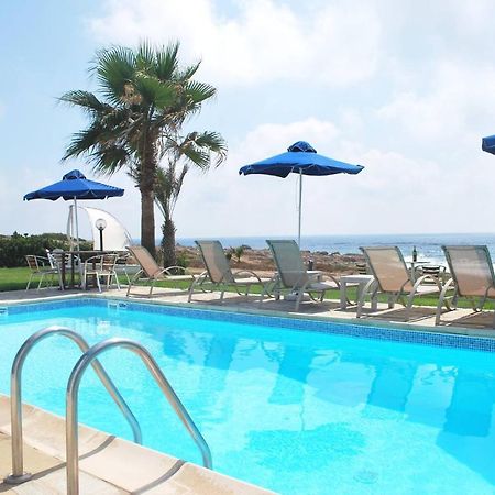 Sea Front Villa, Heated Private Pool, Amazing Location Paphos 323 Kissonerga Ngoại thất bức ảnh