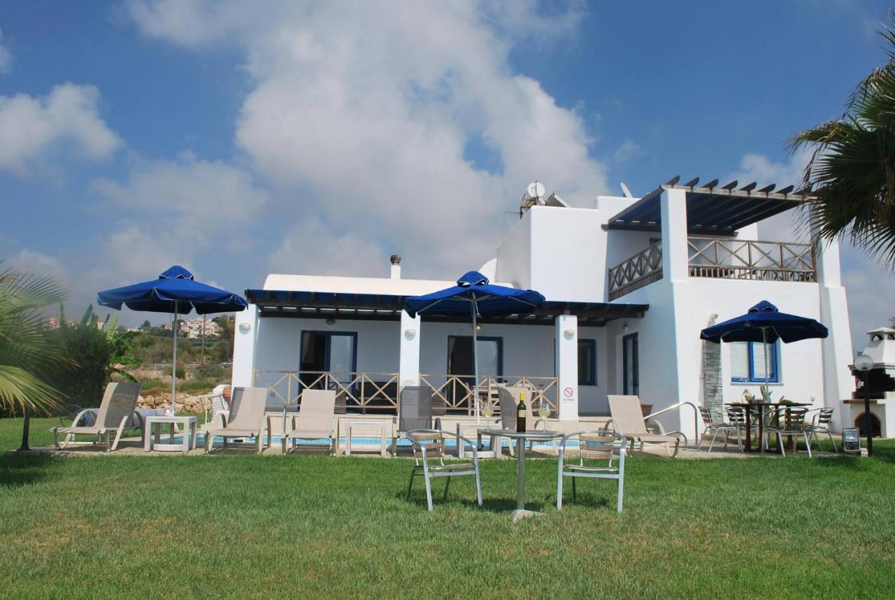 Sea Front Villa, Heated Private Pool, Amazing Location Paphos 323 Kissonerga Ngoại thất bức ảnh
