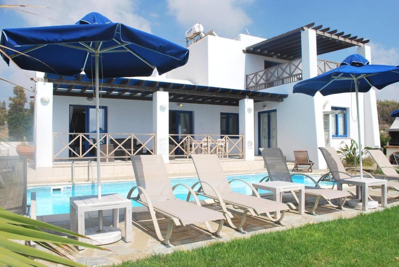 Sea Front Villa, Heated Private Pool, Amazing Location Paphos 323 Kissonerga Ngoại thất bức ảnh