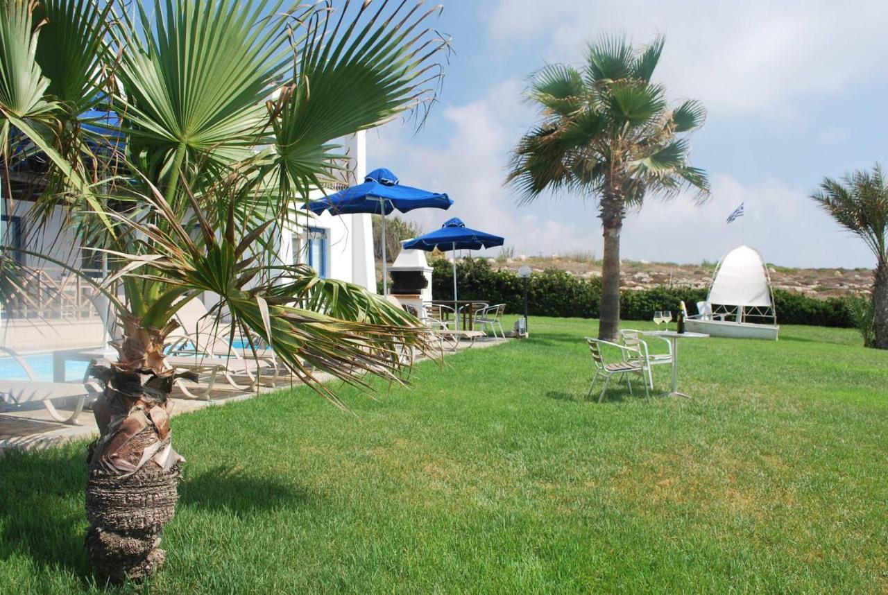 Sea Front Villa, Heated Private Pool, Amazing Location Paphos 323 Kissonerga Ngoại thất bức ảnh