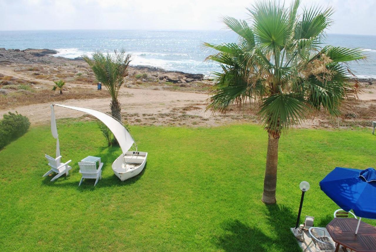 Sea Front Villa, Heated Private Pool, Amazing Location Paphos 323 Kissonerga Ngoại thất bức ảnh